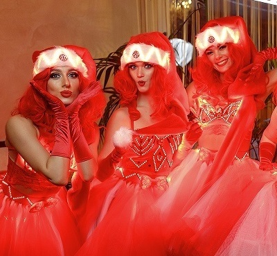 Танцы в новогодних светодиодных костюмах QUINTESSENCE. Номер JINGLE BELLS