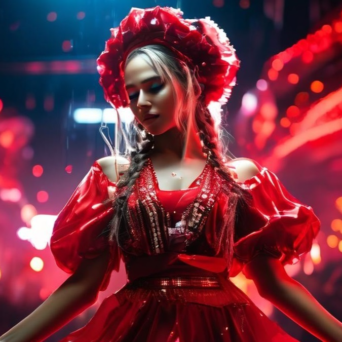 Световой перфоманс BURLESQUE