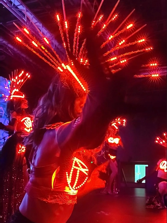 Световое шоу LADIES IN RED