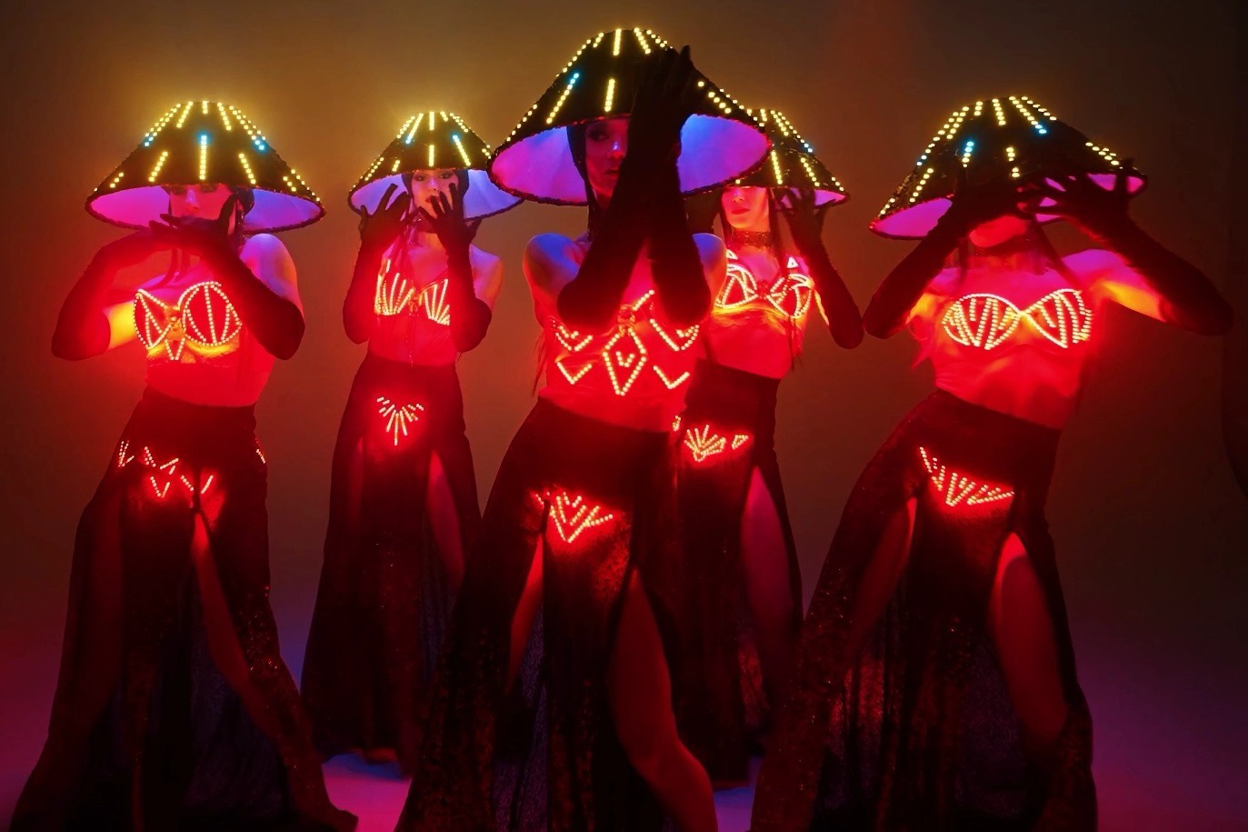 Световое танцевальное шоу LADIES IN RED в ночной клуб